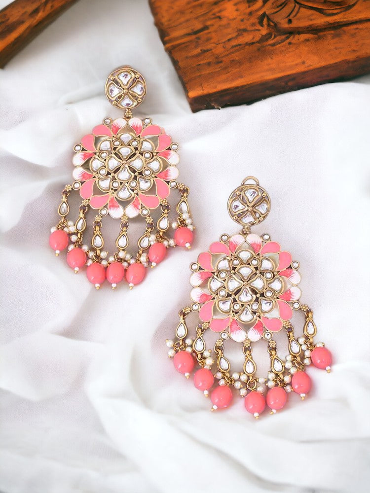 Coral Jayshri Danglers – Bling Bag - Main Image