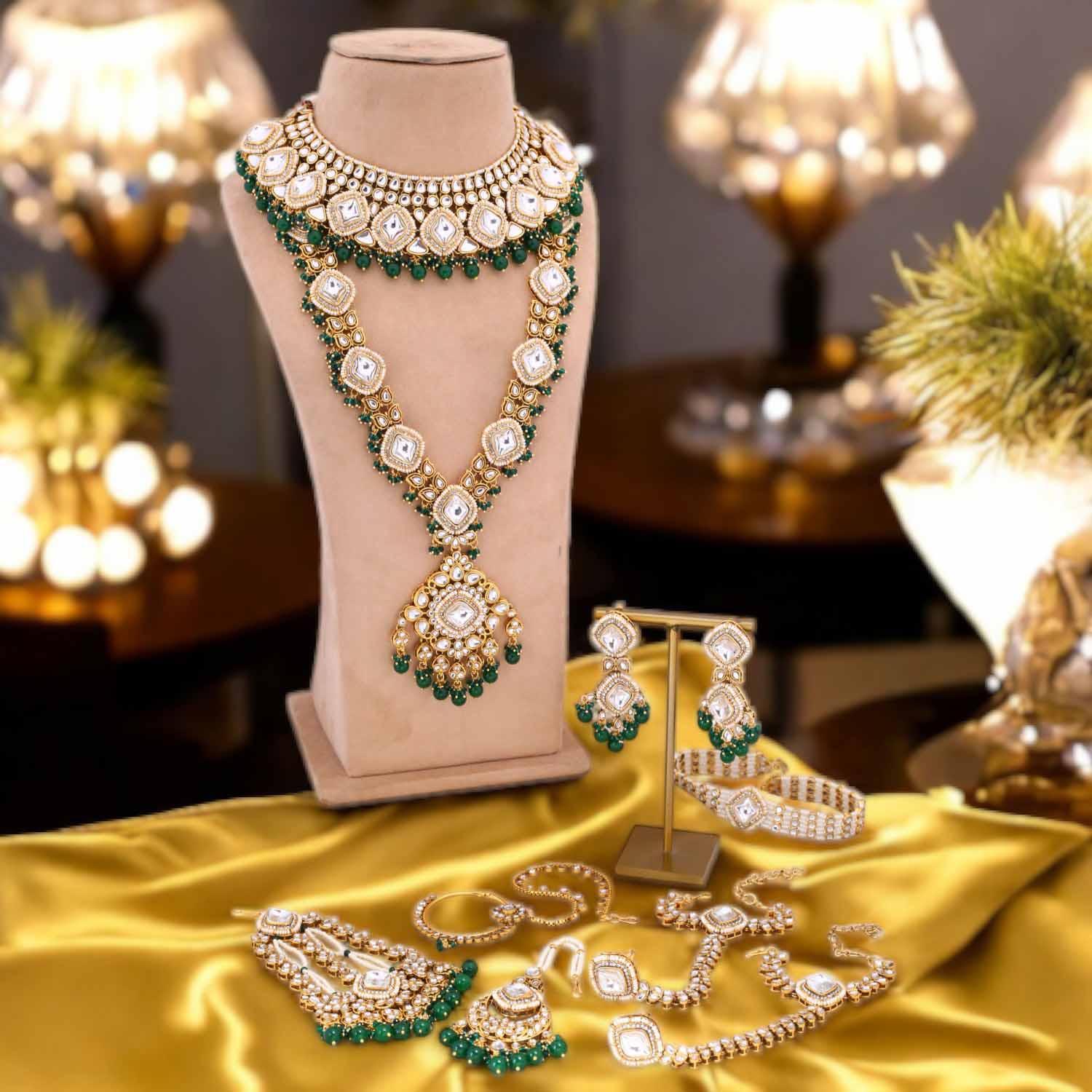 Emerald Nadiya Bridal Jewellery Set – Bling Bag