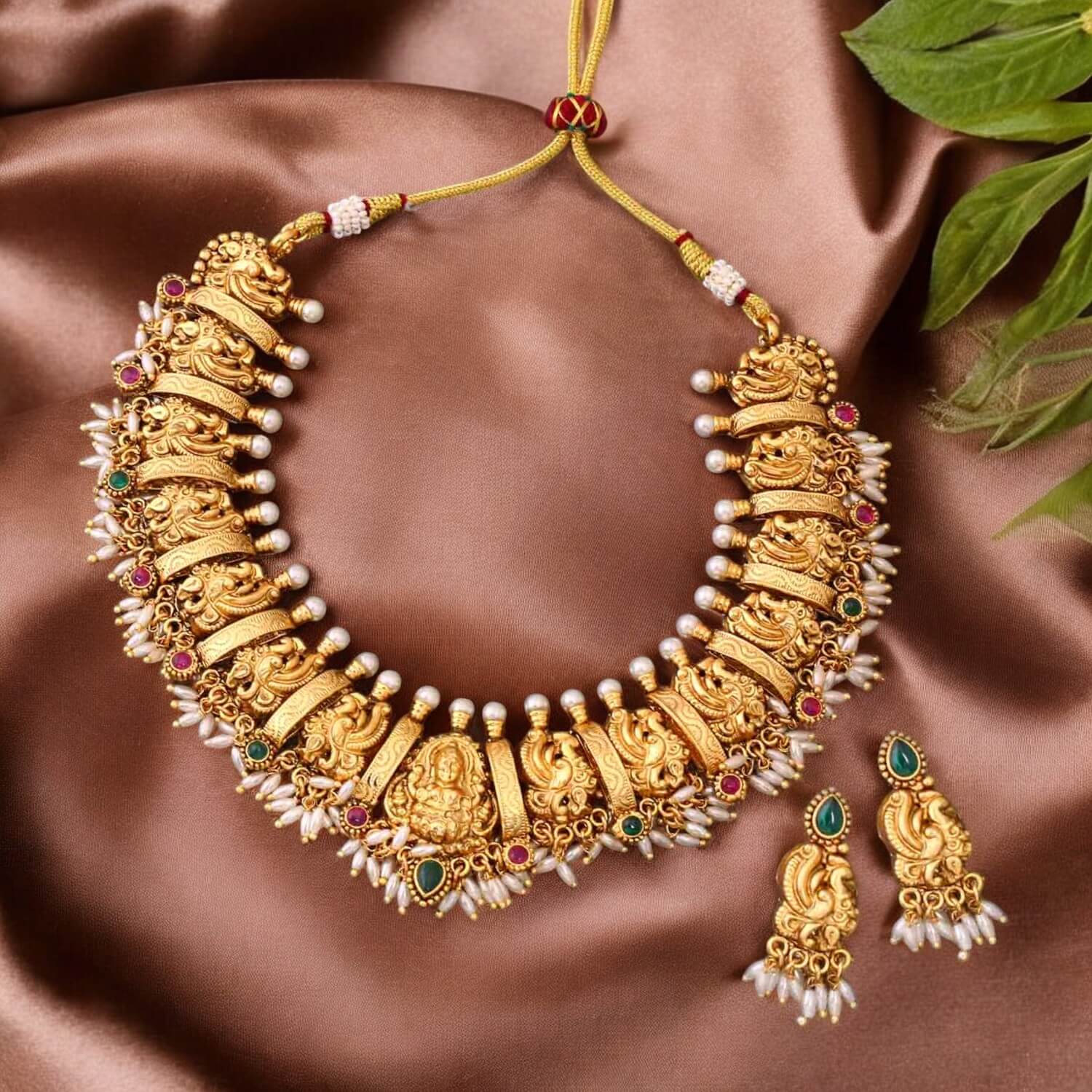 Choker Necklace Temple Jewellery Buy Temple Jewellery Choker Sets