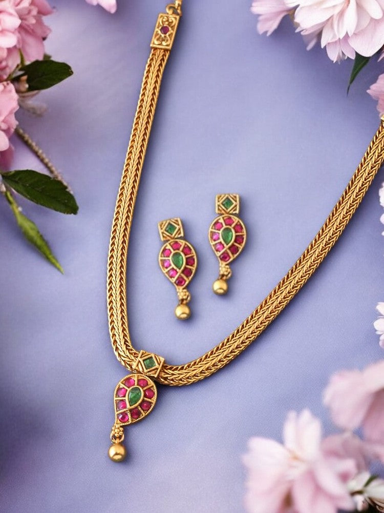 Long Necklace Design Kalyan Jewellers Set Design Temple Jewellery
