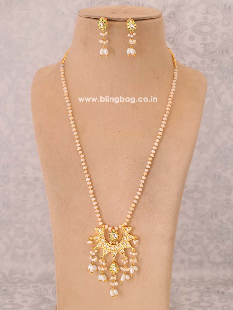Golden Ananya Pendant Set – Bling Bag - Main Image