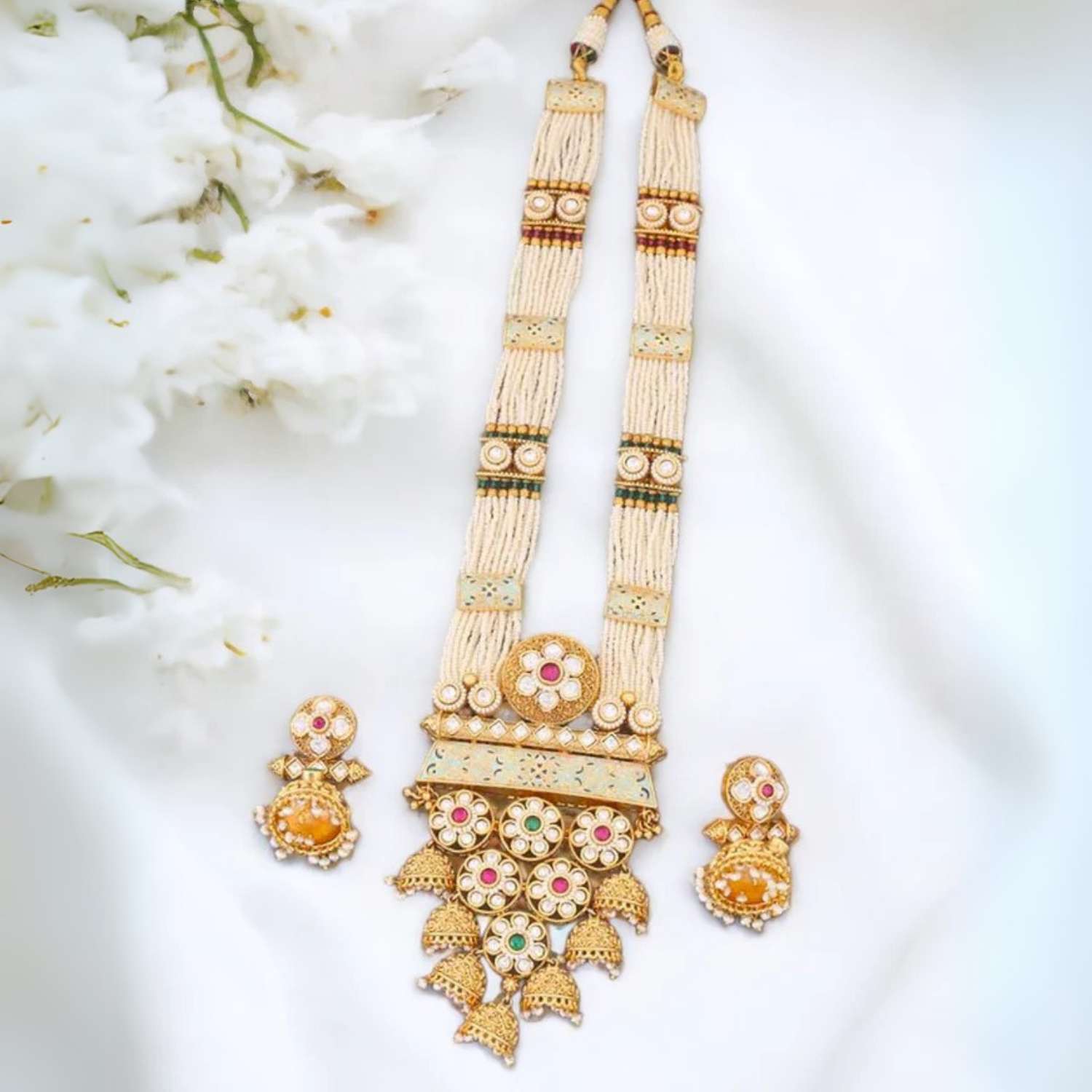 Multicolor Bhagvati Rajwadi Set – Bling Bag - Main Image