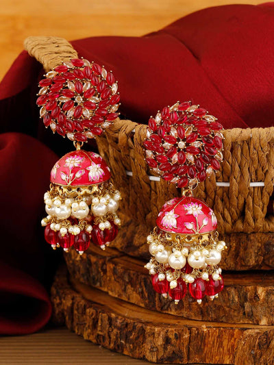 earrings - Bling Bag Rani Jessi Jhumki Earrings