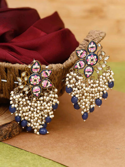 earrings - Bling Bag Navy Chakrika Designer Earrings