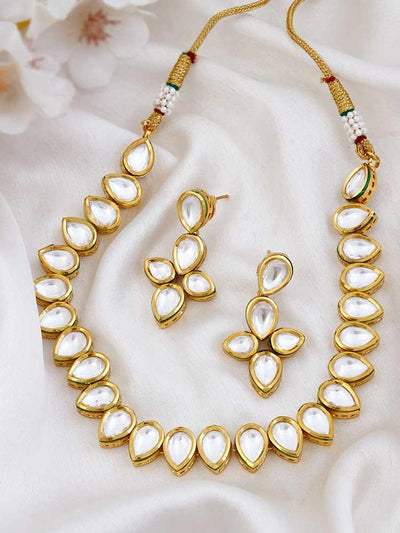 Golden Jayanthi Plated Jewellery Set - Bling Bag