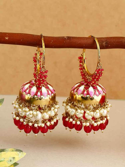 earrings - Bling Bag Rani Rajamani Hoop Jhumki
