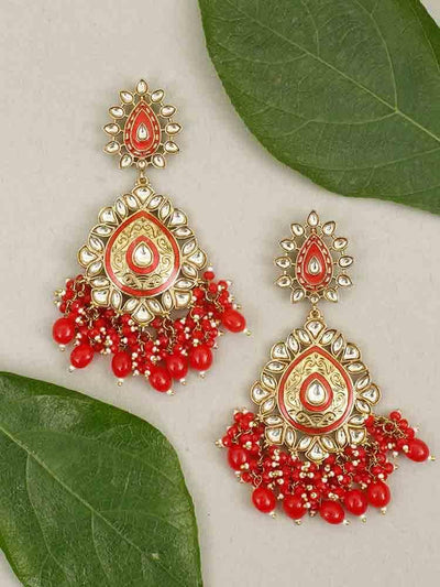 earrings - Bling Bag Red Aaritra Designer Earrings