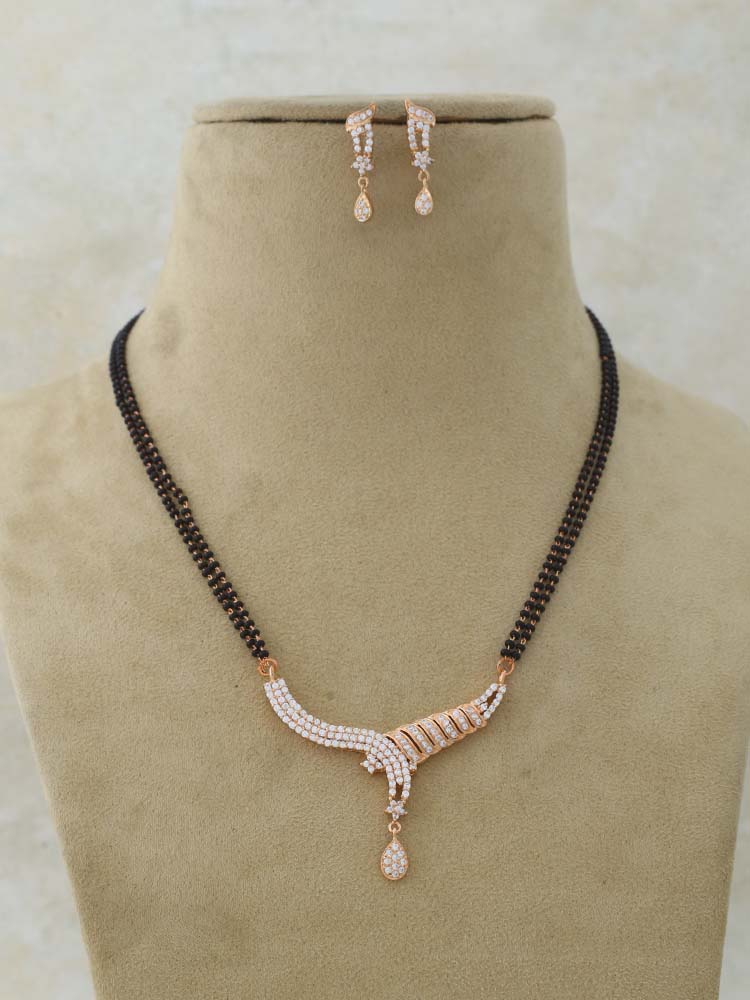 Rose gold clearance mangalsutra