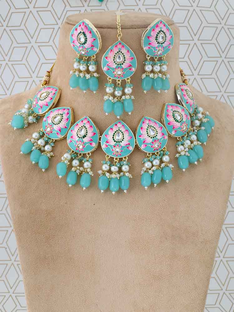 Turquoise Pradhnya Jewellery Set1