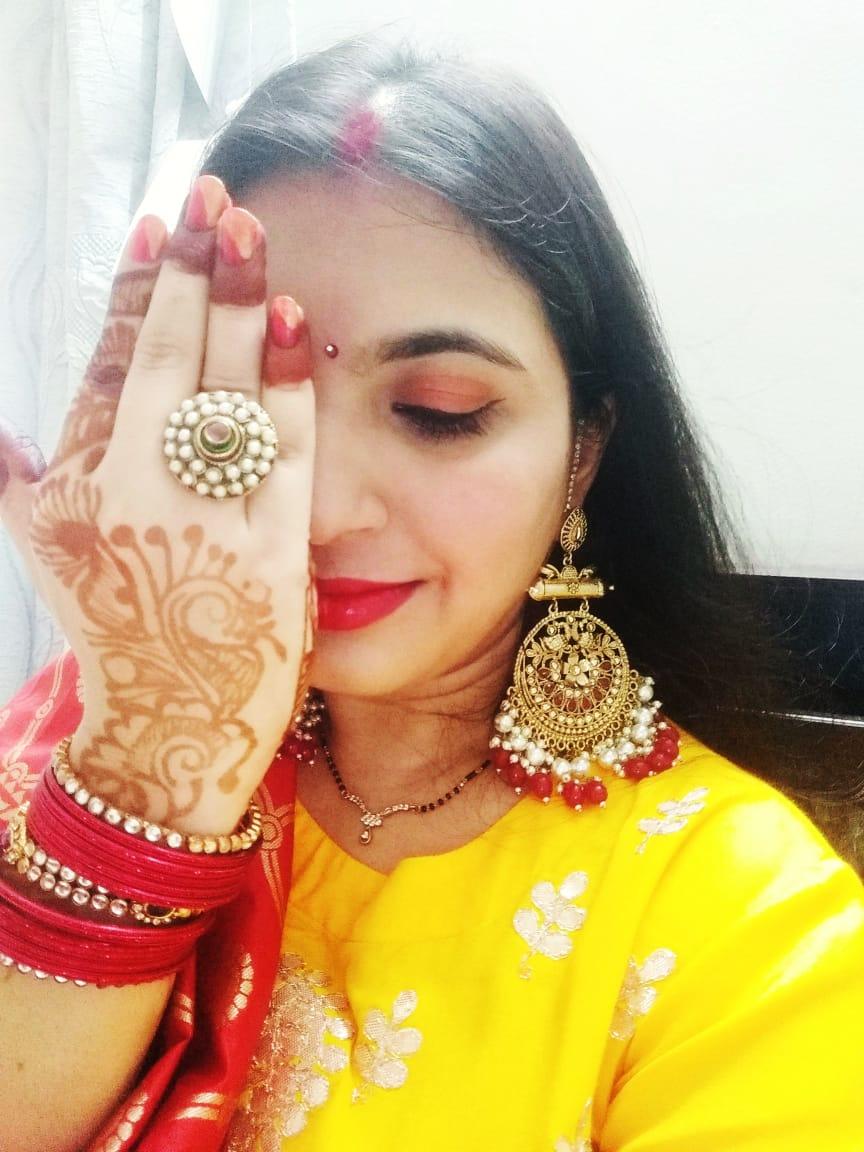 Red Rajshri Pearly Designer Earrings - Bling Bag