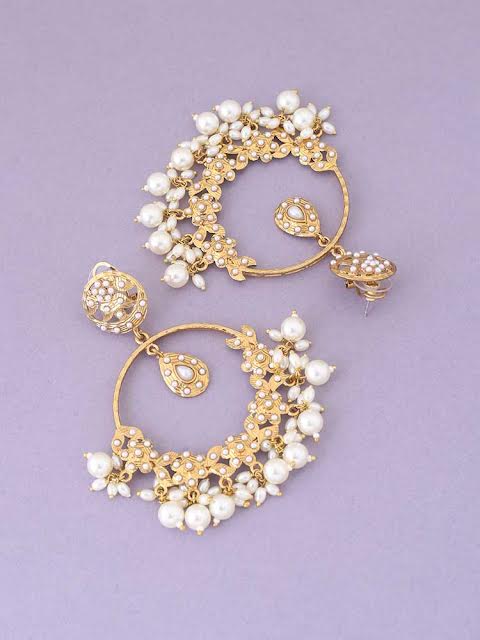 Ivory Darshana Ethnic Chandbalis