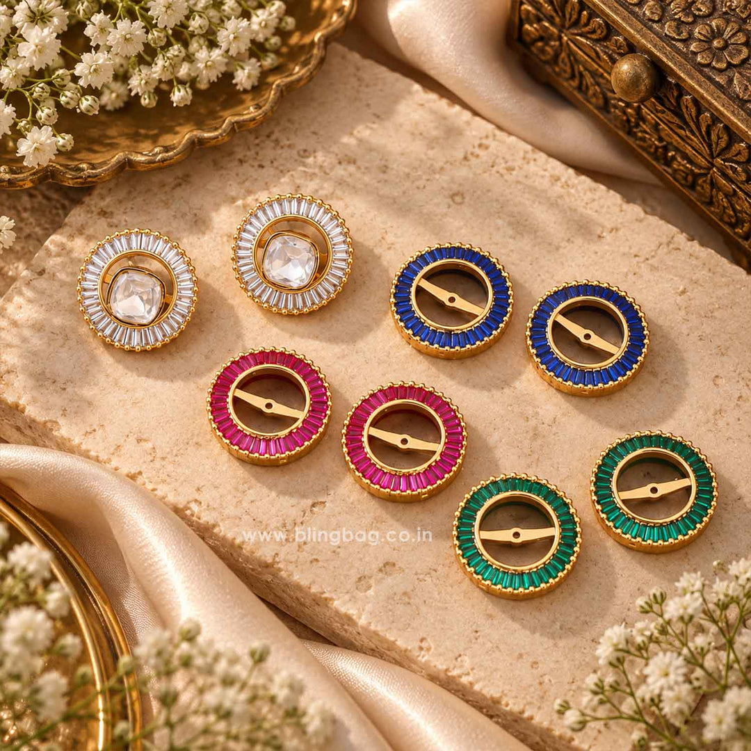 Multicolor Crystal Studs