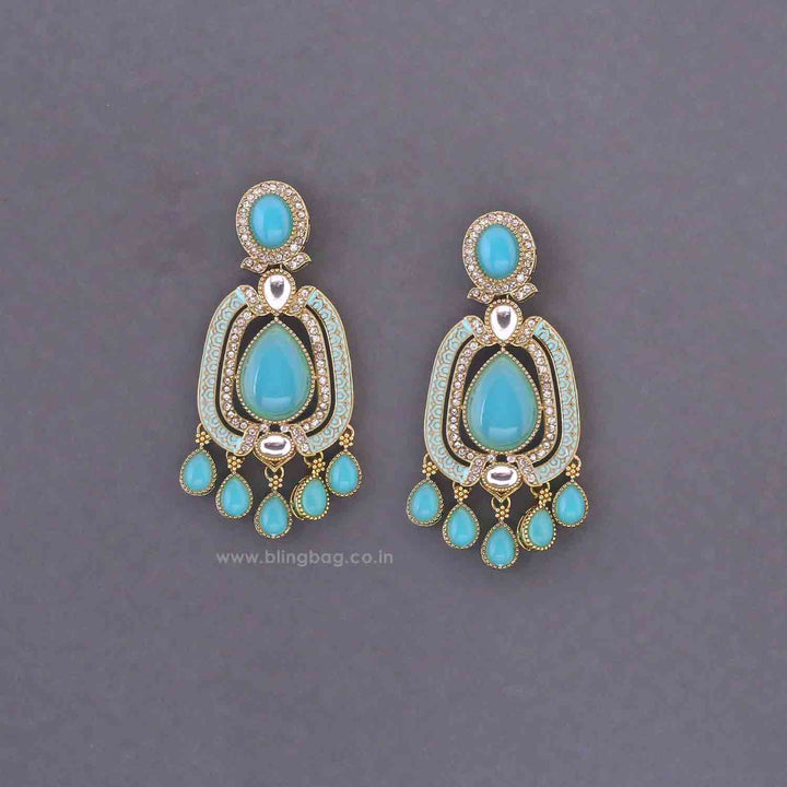 Turquoise Pranali Danglers