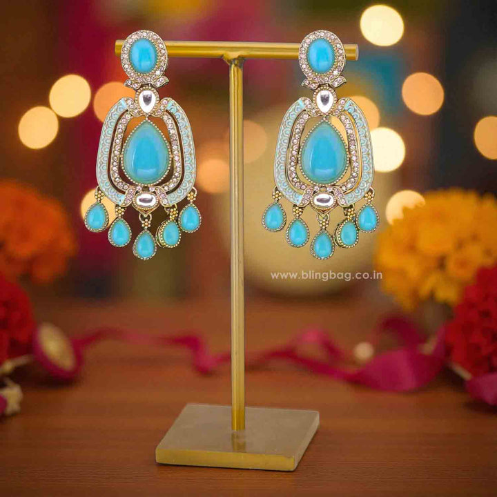 Turquoise Pranali Danglers