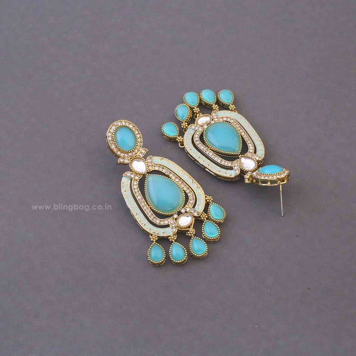 Turquoise Pranali Danglers