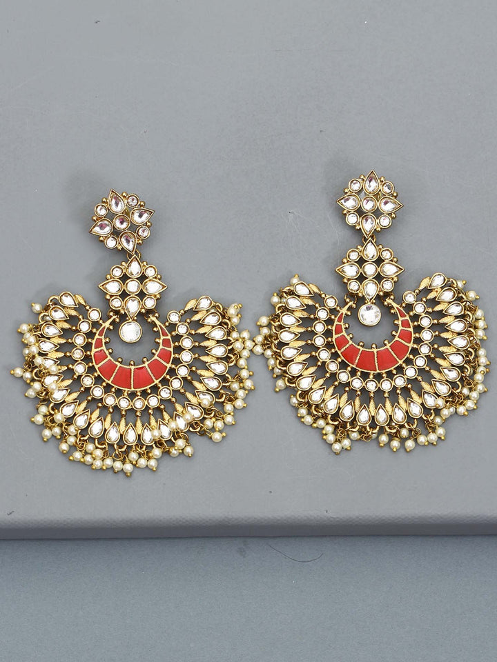 Red Chakra Chandbalis