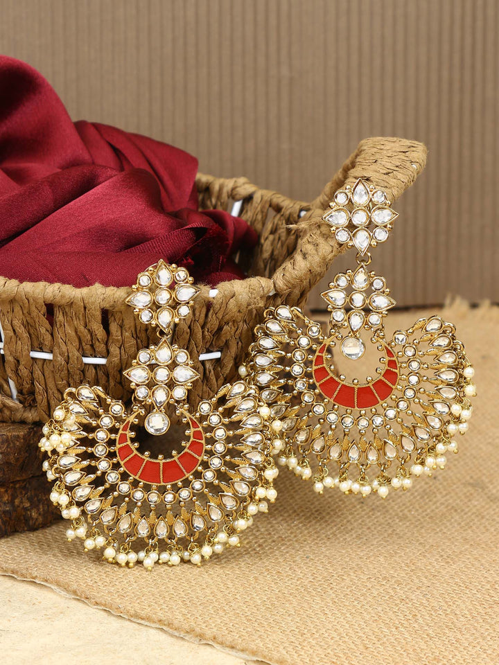 Red Chakra Chandbalis