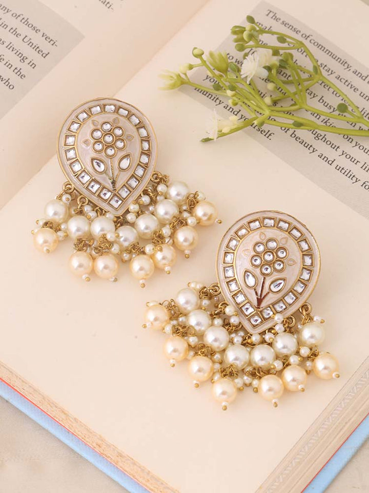 Golden Charmi Dangler Earrings