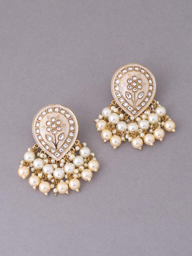 Golden Charmi Dangler Earrings