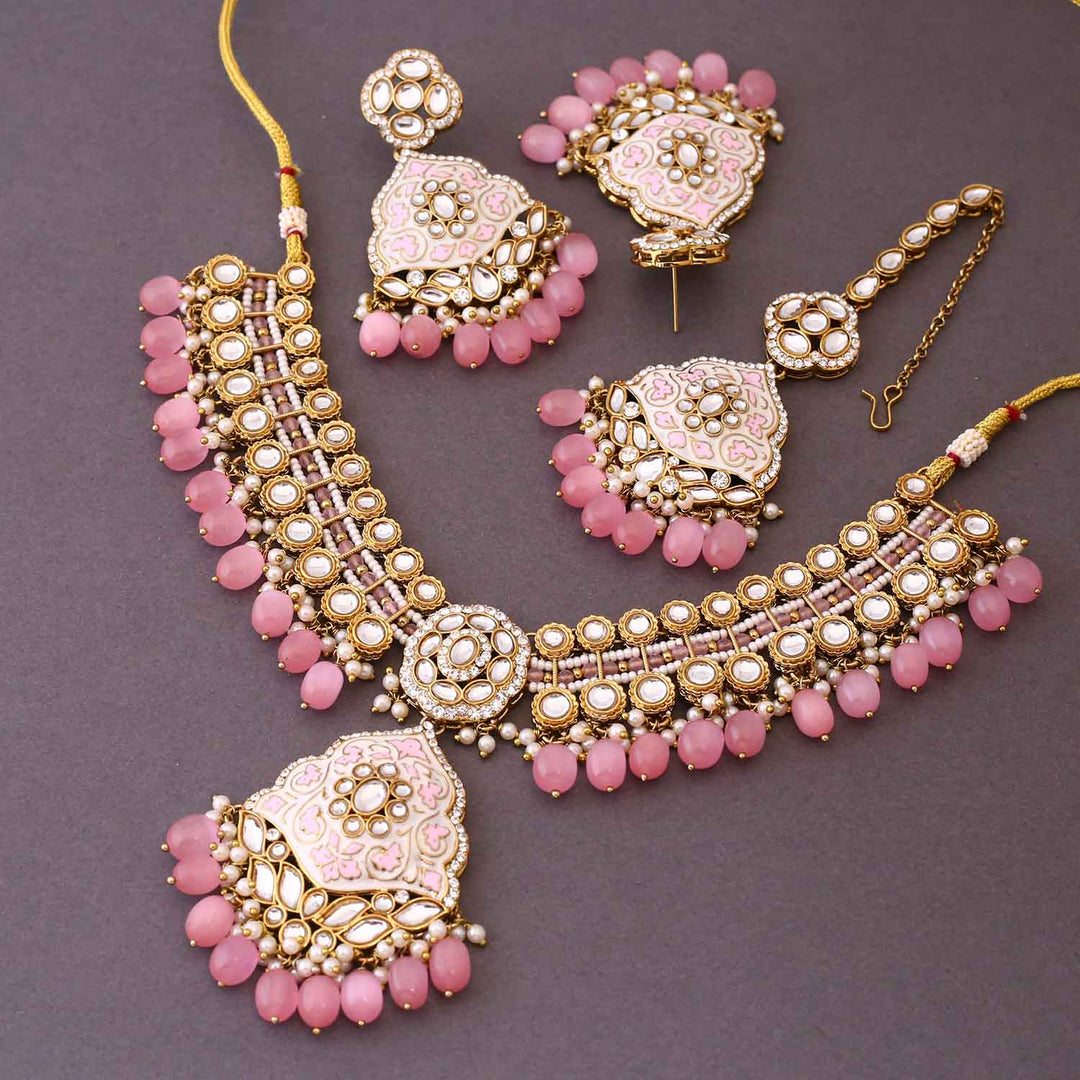 Blush Shailani Kundan Jewellery Set
