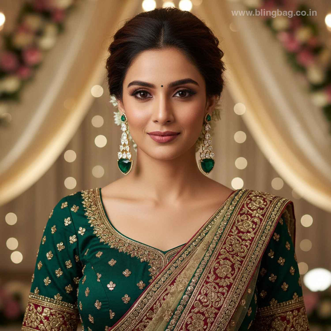 Emerald Asita Victorian Danglers