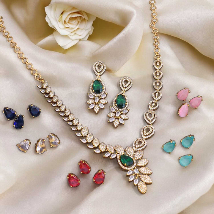 Multicolor Ona Victorian Jewellery Set - New Arrival