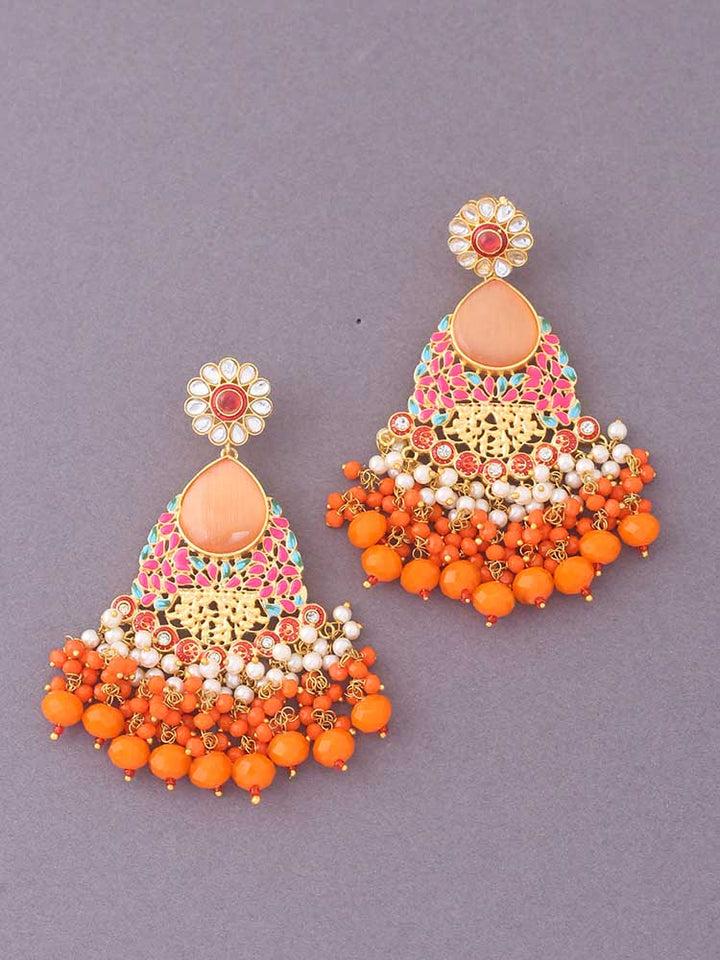 Orange Nivritti Meena Chandbalis