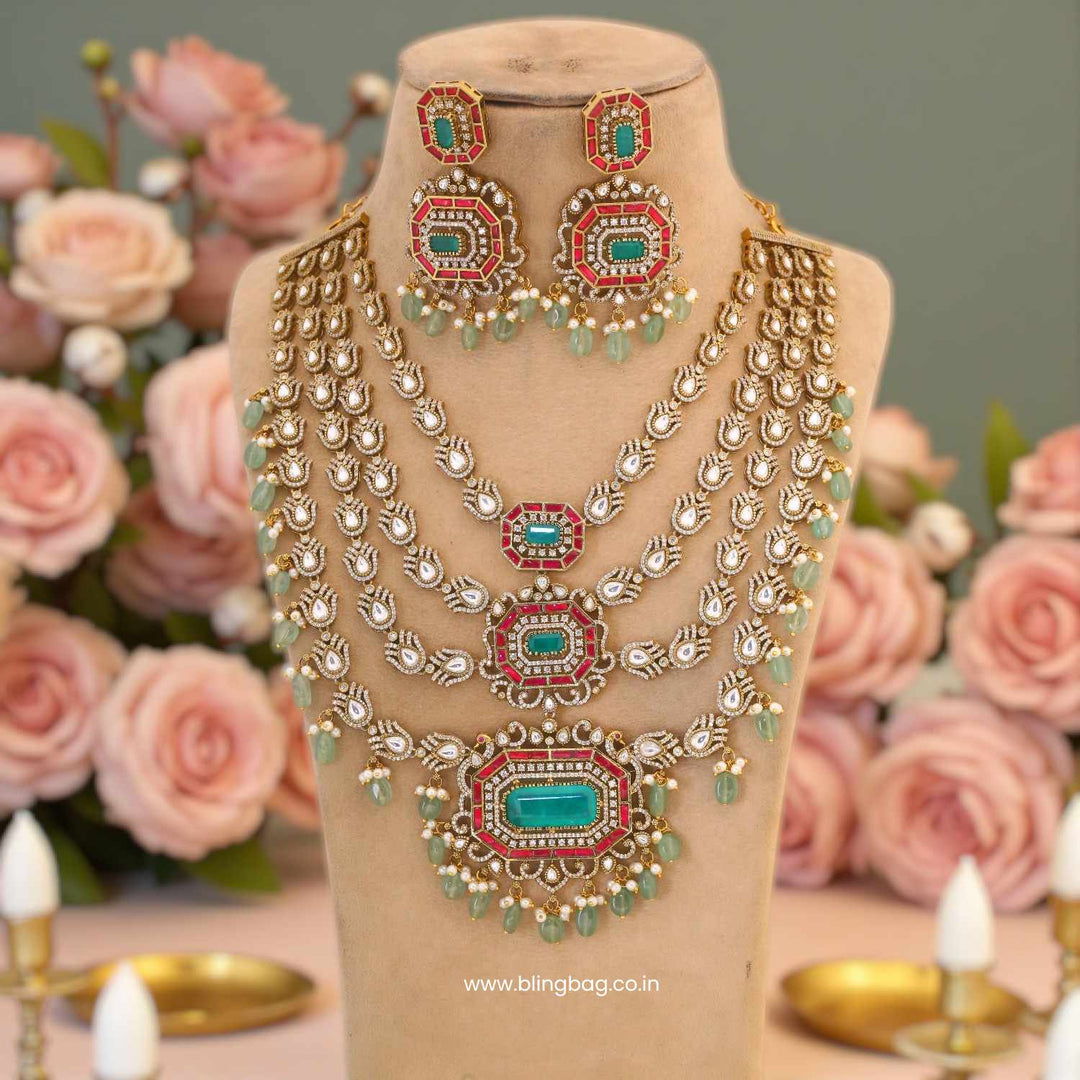 Multicolor Aliceia Victorian Jewellery Set