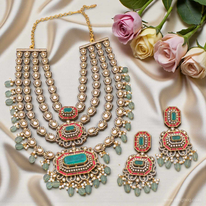 Multicolor Aliceia Victorian Jewellery Set