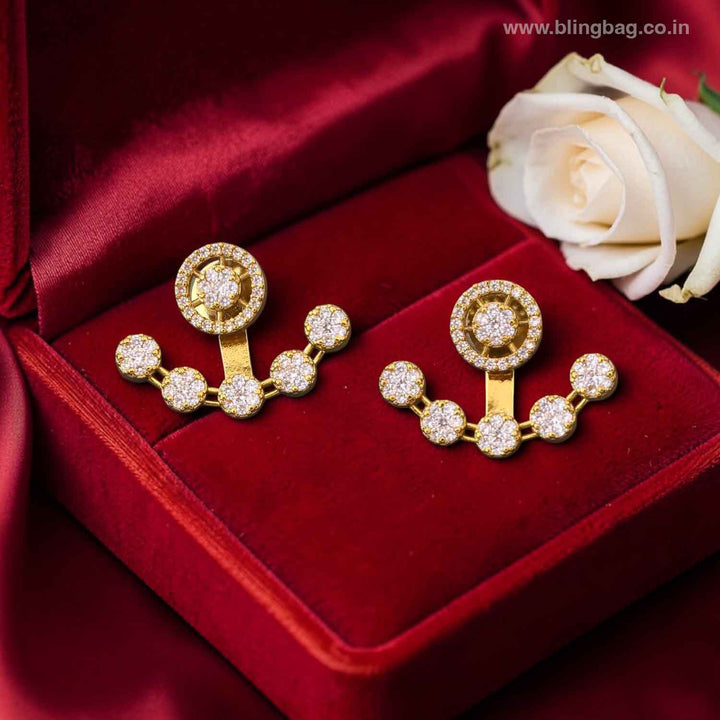 Golden Hoena Victorian Studs