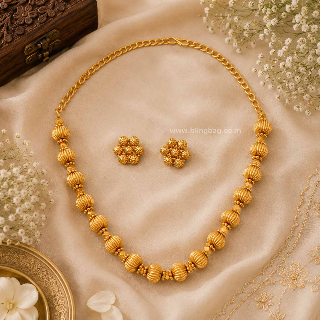 Golden indumati Antique Jewellery Set- New Arrival