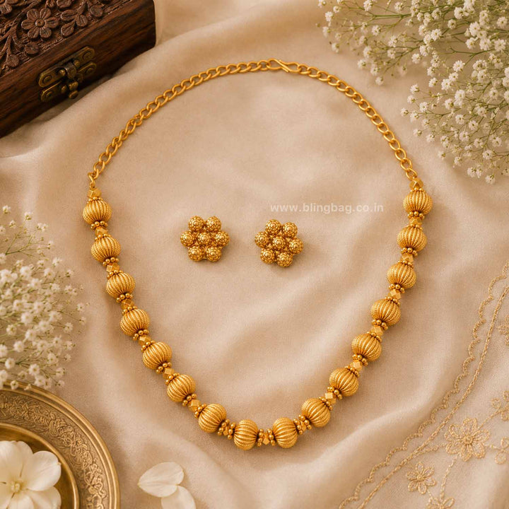 Golden indumati Antique Jewellery Set- New Arrival