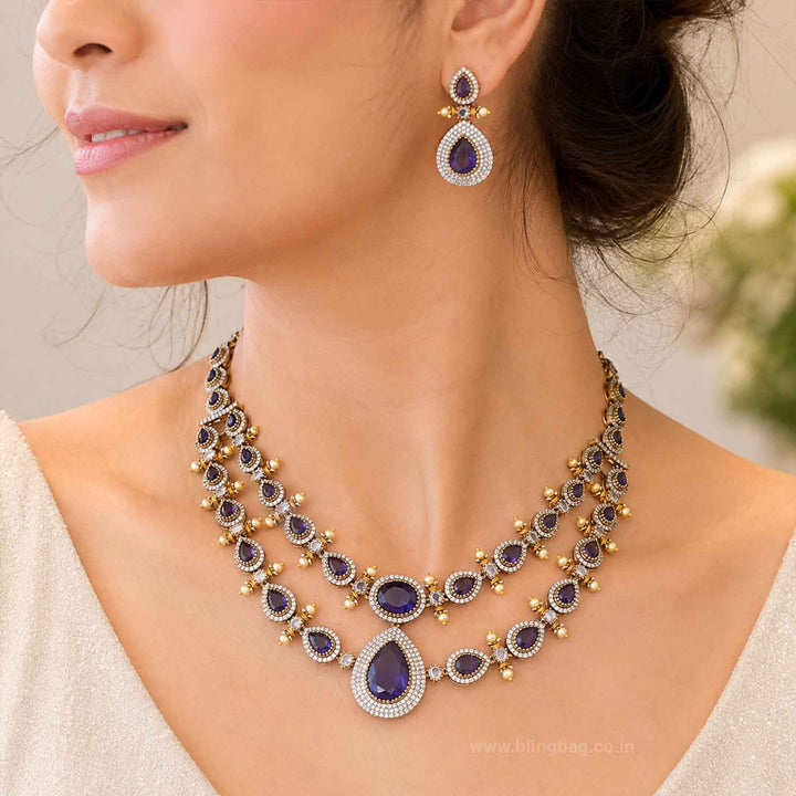 Purple Imara Victorian Jewellery Set - New Arrival
