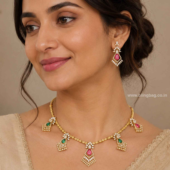 Multicolor Solenne Victorian Jewellery Set - New Arrival