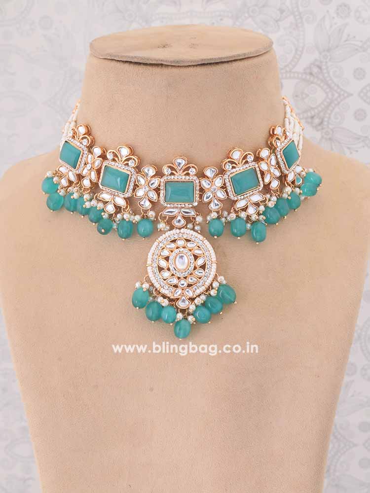 Turquoise Gitali Jewellery Set - Wrong colour Restock