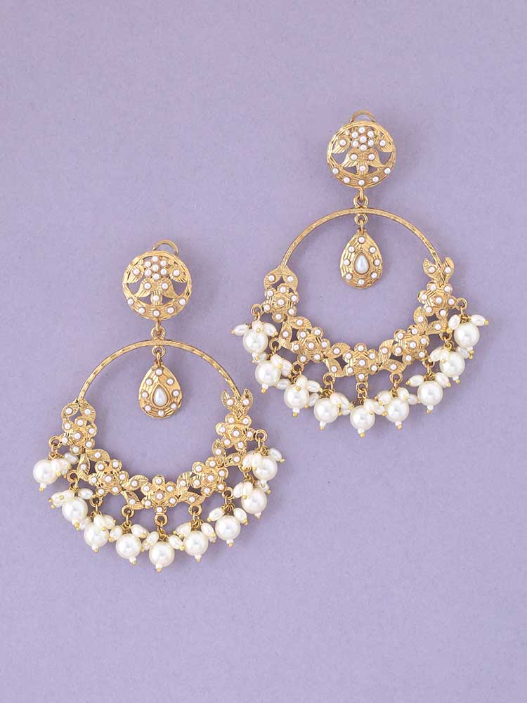 Ivory Darshana Ethnic Chandbalis