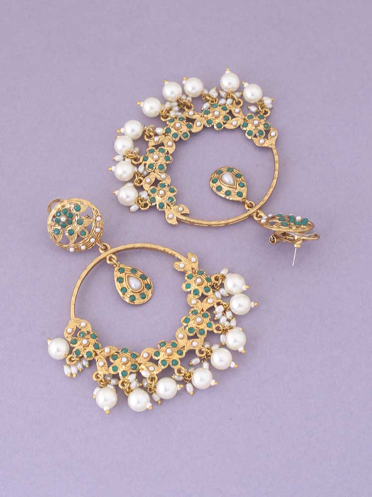 Emerald Darshana Ethnic Chandbalis