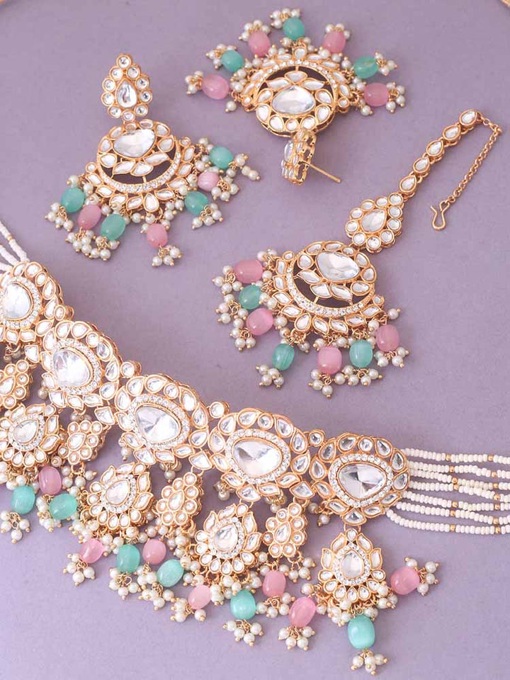 Multicolor Pratibha Jewellery Set