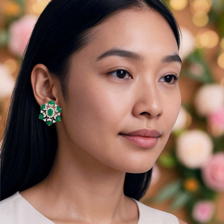 Emerald Swindra Studs