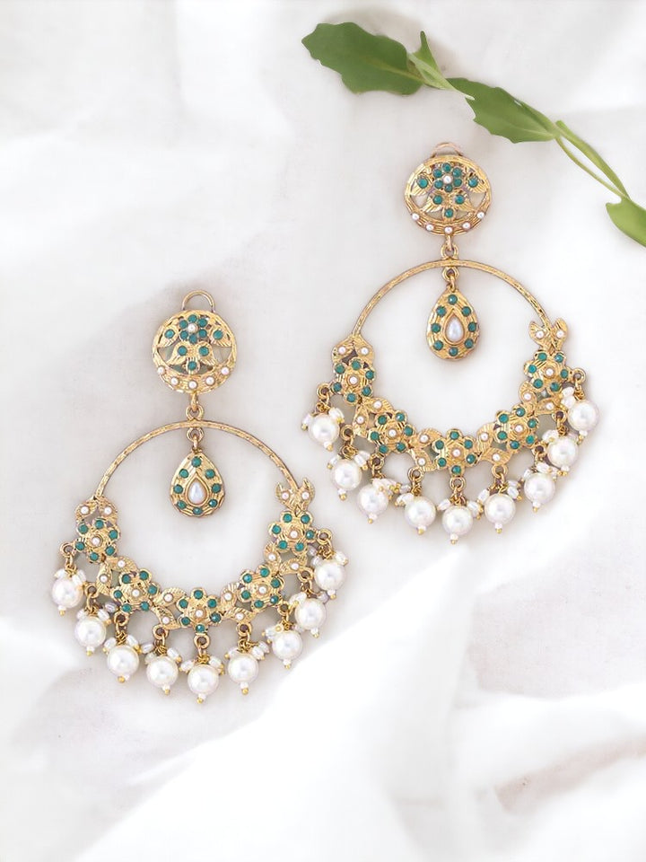 Emerald Darshana Ethnic Chandbalis