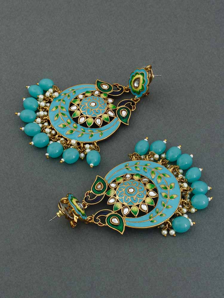 Turquoise Sangini Chandbalis