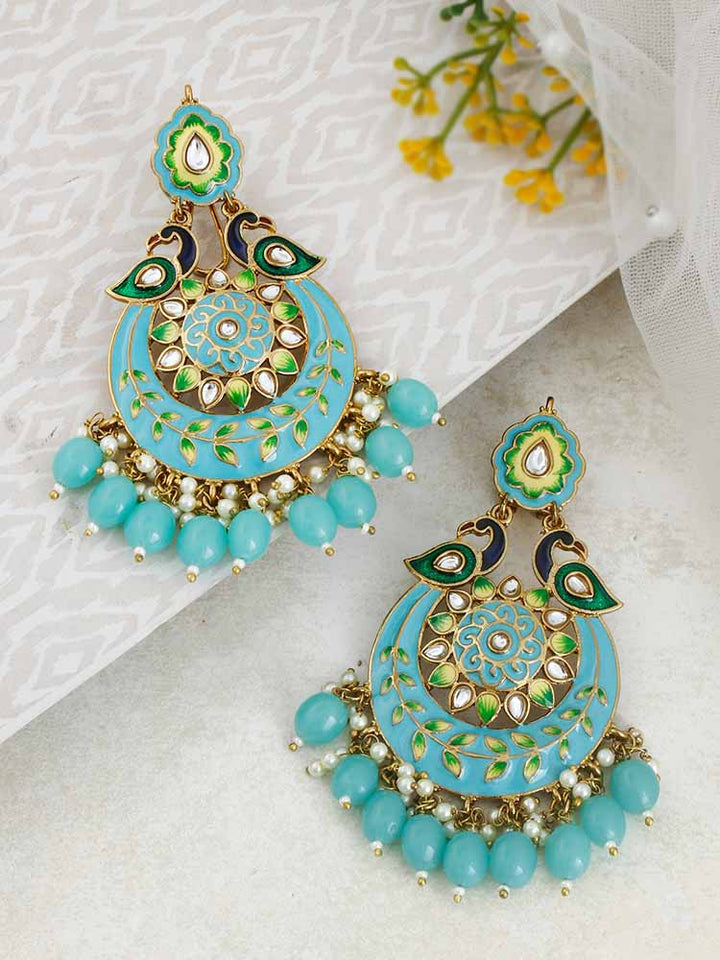 Turquoise Sangini Chandbalis
