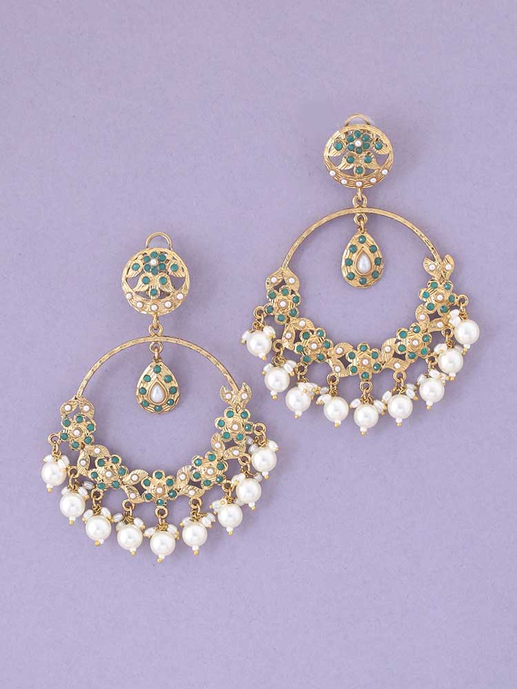 Emerald Darshana Ethnic Chandbalis