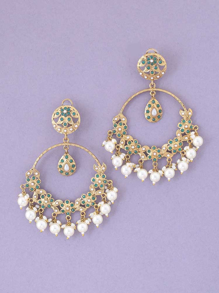 Emerald Darshana Ethnic Chandbalis