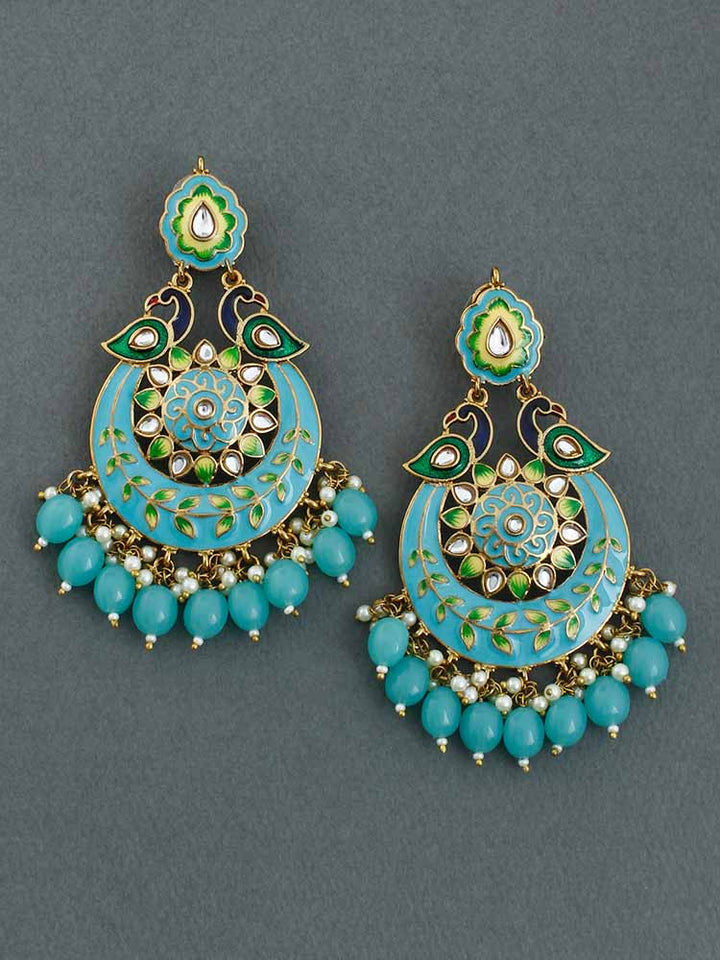 Turquoise Sangini Chandbalis