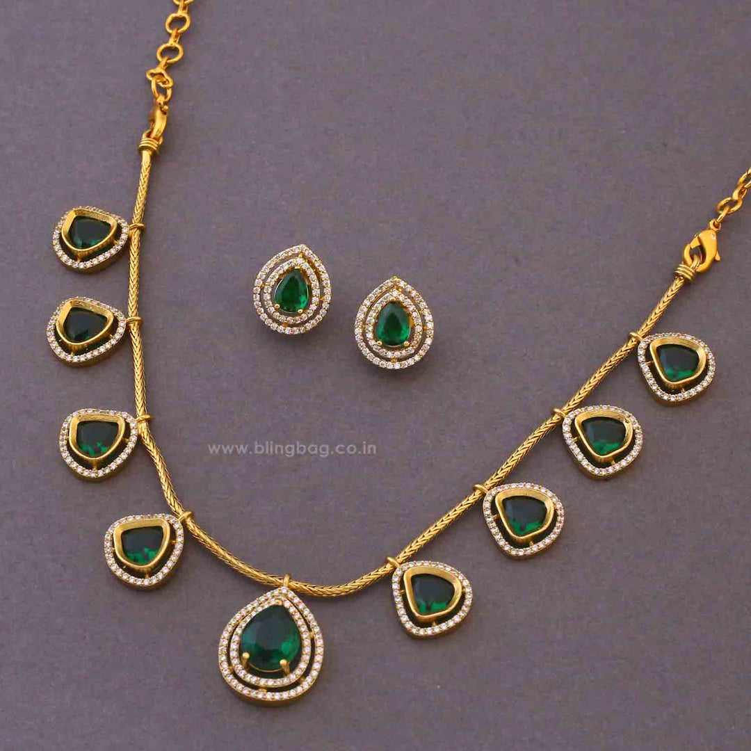 Emerald Ellara Victorian Jewellery Set - New Arrival