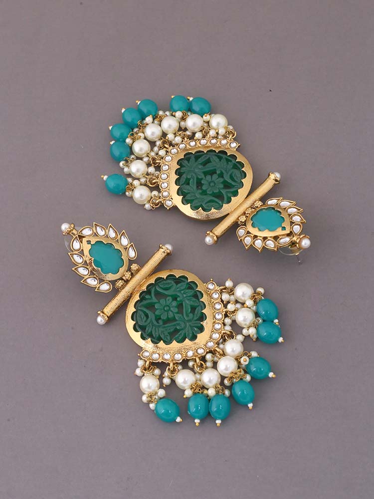 Jade Aaloka Dangler Earrings