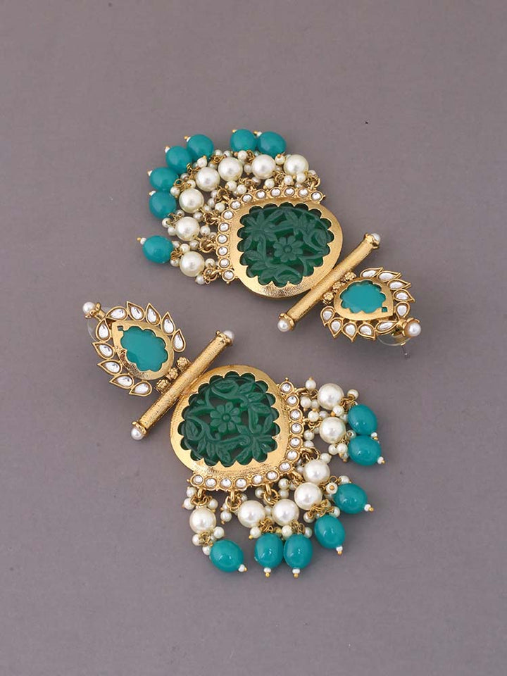 Jade Aaloka Dangler Earrings