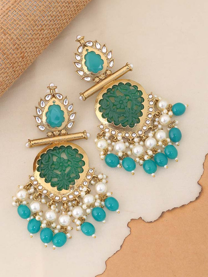 Jade Aaloka Dangler Earrings