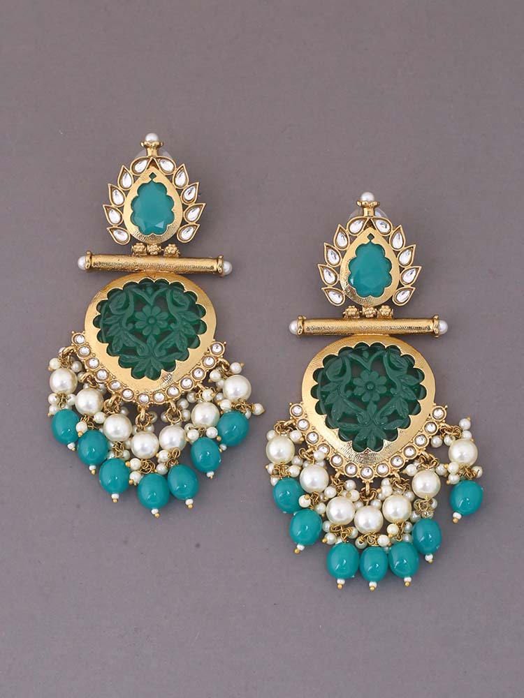 Jade Aaloka Dangler Earrings